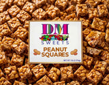Old?Fashioned Peanut Squares - 1 lb Resealable Bag - Crunchy Bites Made with Roasted Peanuts - Classic Retro Treat for Snacking, Candy Dishes & Gifts