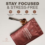 Nabela Mocha Mushroom Coffee - Instant Colombian & Arabic Roasted Blend with Lion's Mane, Chaga & Reishi - Focus & Energy Mushroom Powder - Delicious