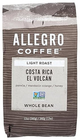Allegro Coffee, Coffee Costa Rica El Volcan Whole Bean, 12 Ounce