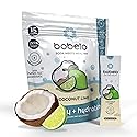 Bobelo Self Carbonating Hydration Packets - Coconut Lime Flavor (15ct) | Low Calorie Electrolyte Drink Mix | Keto Friendly, Sugar Free Water Enhancer