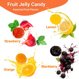 Bonelle Italian Fruit Jelly Candy - 1 Pound Bulk Bag (Approx 60 Pieces), Italian Candy, Jelly Candies Gluten Free & Vegan Individually Wrapped Treats