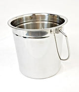 Metal Bucket for Grease with Grill/Smoker - Metal Pail with Handle - 5 1/8" Tall x 5 5/8" Dia