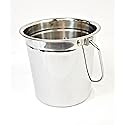 Metal Bucket for Grease with Grill/Smoker - Metal Pail with Handle - 5 1/8" Tall x 5 5/8" Dia