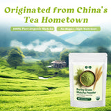 Ceremonial-Grade Matcha Powder Barley Grass Matcha Powder with L-Theanine & EGCG | Premium Blend for Calm Energy, Focus & Antioxidants | Supports Body