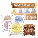 Love + Chew Mini Vegan Cookies, Gluten Free, 3-4g Plant Based Protein Per Cookie, Healthy Snacks for Adults and Kids, Individually Wrapped Cookies