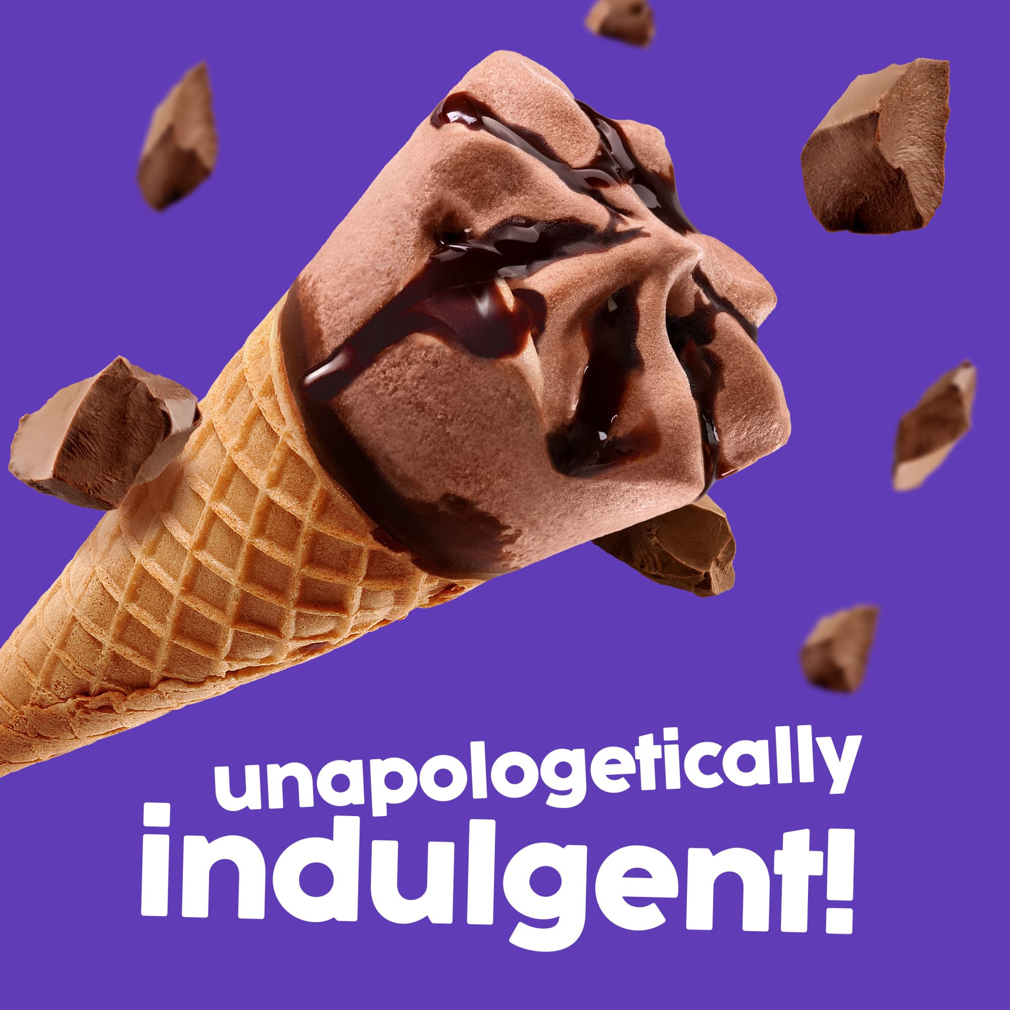 Skinny Cow Not Fudging Around Chocolate Fudge Low Fat Ice Cream Cones, (Frozen), (4 Count of 4 Fl Oz Cones) 16 Fl Oz (Packaging may vary)