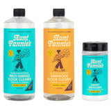 Aunt Fannie's Floor Bundle: Hardwood Cleaner, Multi-Surface Vinegar Floor Cleaner, and Carpet Refresher
