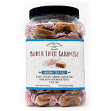 Everton Toffee Butter Toffee Caramels, Original Sea Salt Flavor 50 count (20 oz. Grab Jar). Gourmet artisan Creamy, soft and creamy caramel candy