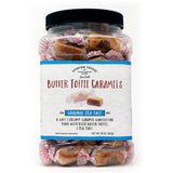 Everton Toffee Butter Toffee Caramels, Original Sea Salt Flavor 50 count (20 oz. Grab Jar). Gourmet artisan Creamy, soft and creamy caramel candy