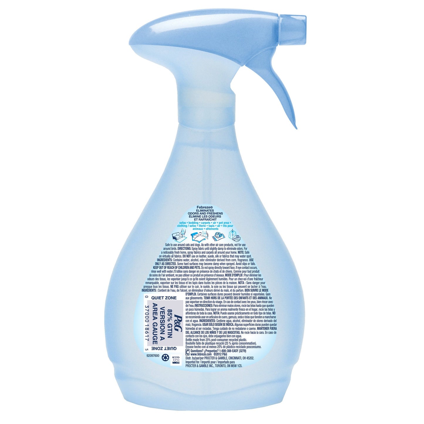 Febreze Fabric Refresher Downy April Fresh Air Freshener (27 Fl Oz) (Pack of 9)