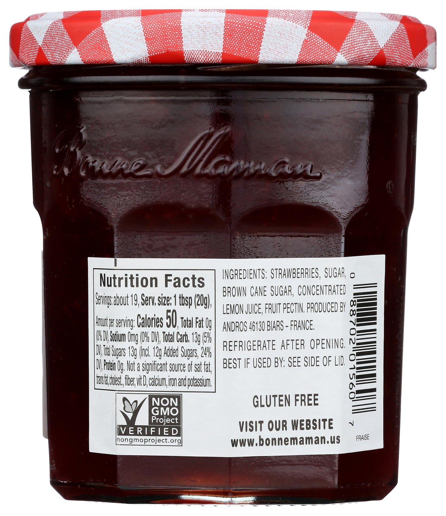 Bonne Maman Preserve, Strawberry, 13-Ounce