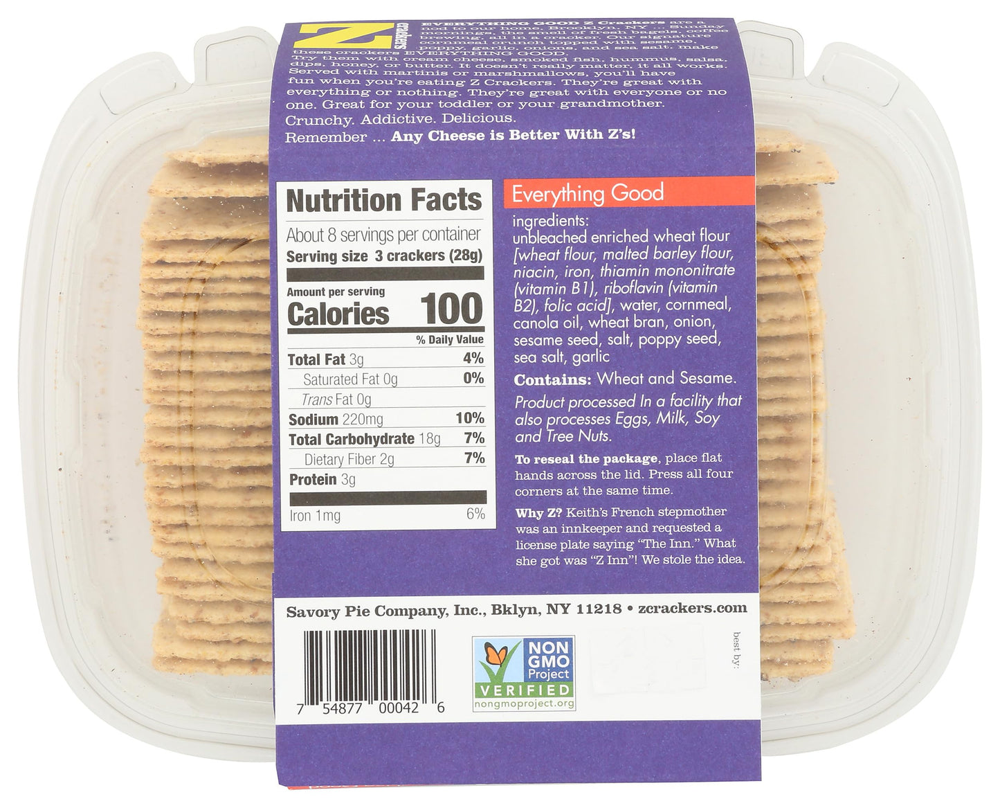 Z Crackers, Crackers Everything, 7.5 Ounce