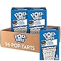 Pop-Tarts Toaster Pastries, Breakfast Foods, Kids Snacks, Frosted Cookies and Creme (96 Pop-Tarts)