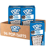 Pop-Tarts Toaster Pastries, Breakfast Foods, Kids Snacks, Frosted Cookies and Creme (96 Pop-Tarts)