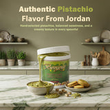 Bonjour Pistachio Cream for Dubai Chocolate, Filling, Topping & Bread - Non-GMO, No Palm Oil - Premium Smooth 1kg Bulk Jar Pistachio Butter Spread
