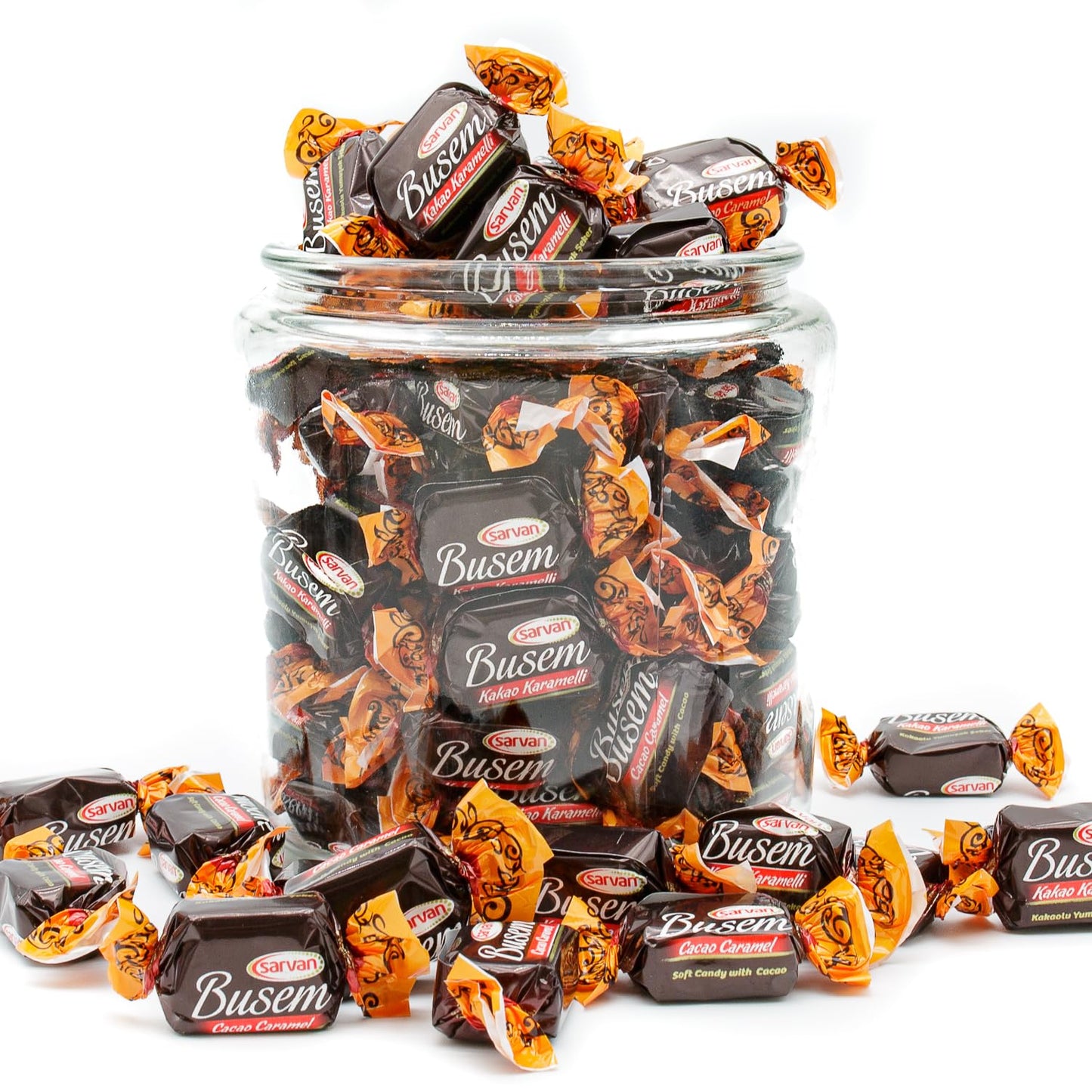Firm & Chewy Turkish Cocoa Candies 1 lb - Chewy Chocolate Flavored Taffy Alternative, Individually Wrapped