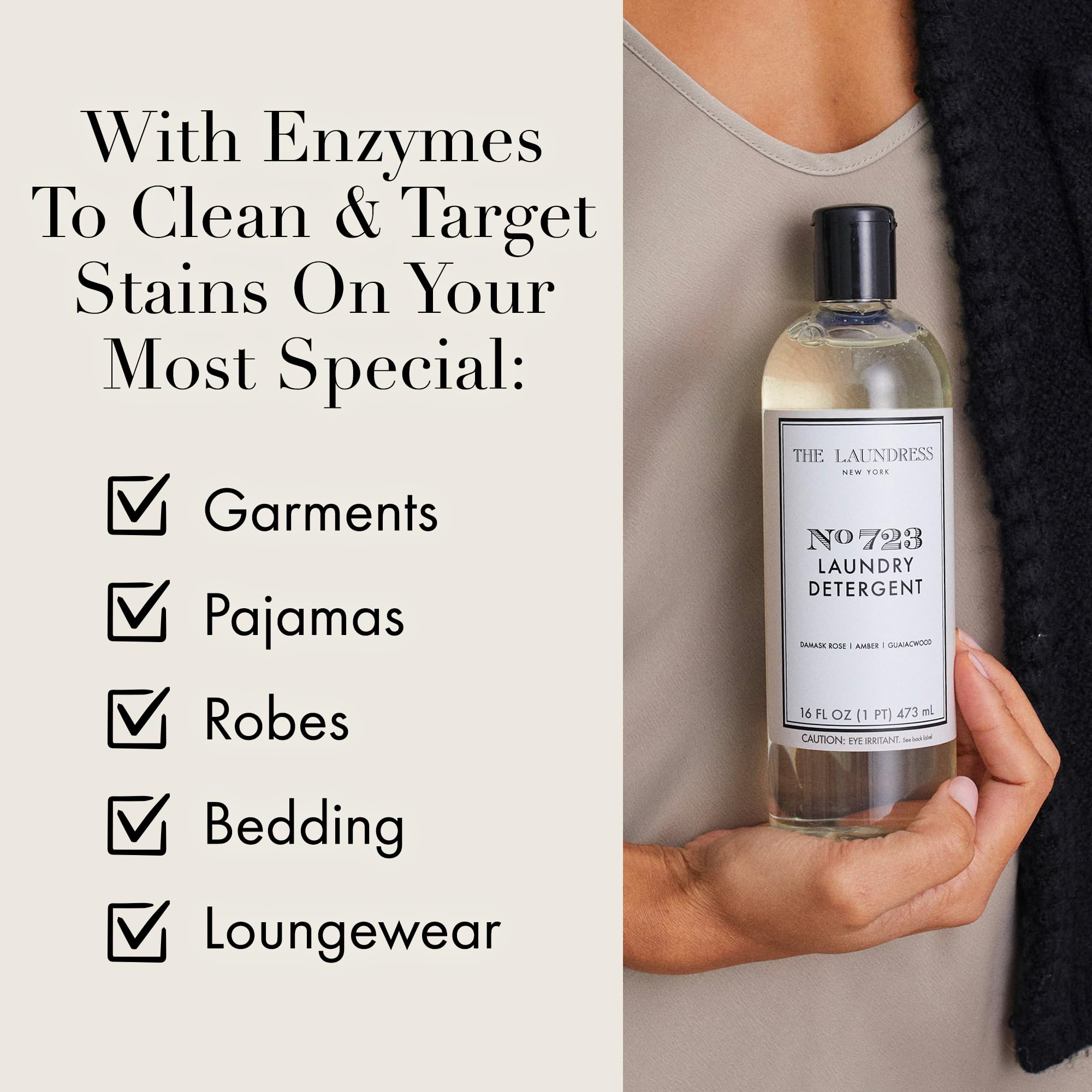 The Laundress No. 723 Laundry Detergent, Rose Inspired Scent, Concentrated Laundry Detergent Liquid, Tough on Stains, 16 oz.