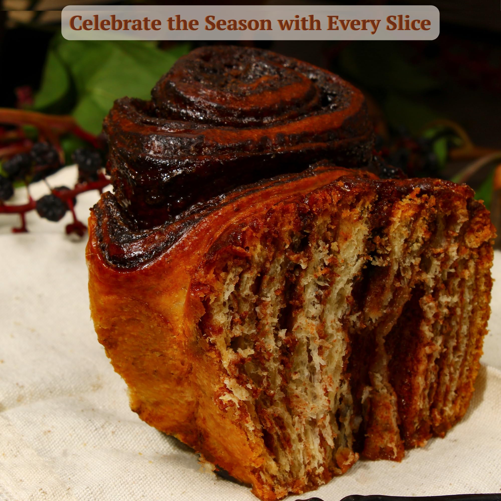 Artisan Babka Cake | Purim Gift, Mishloach Manot | Chocolate & Cinnamon Swirled Babka | Gourmet Bakery Dessert | Kosher, Nut Free, Dairy Free |
