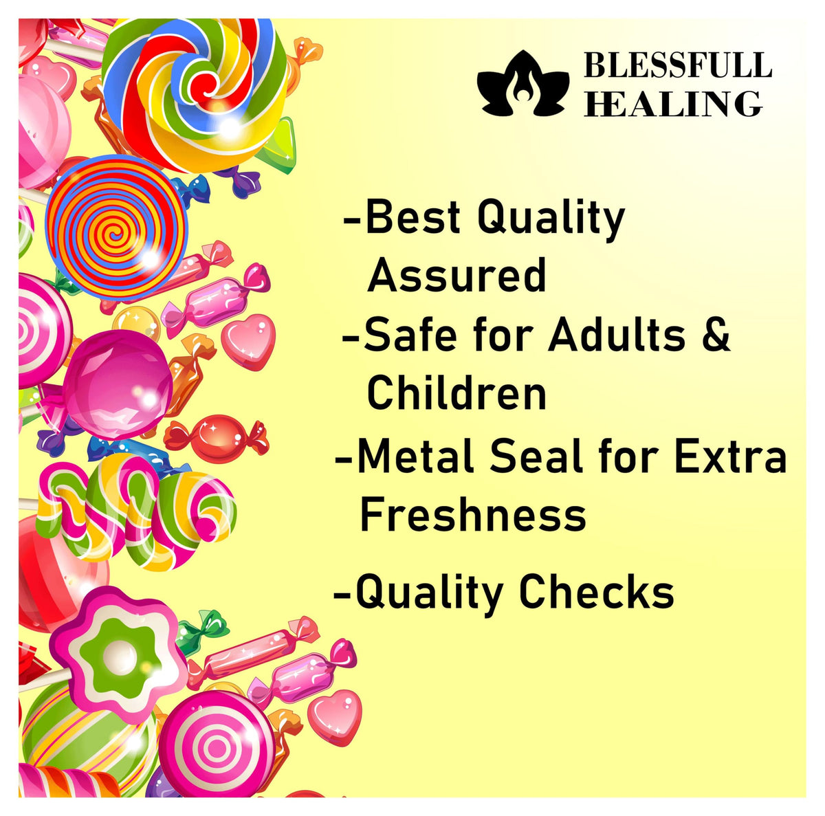Blessfull Healing Organic Caramel Coconut 300 Gram Airtight Container
