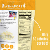 AshaPops Turmeric Garlic Flavored Popped Water Lily Seeds, 0.5 oz (Pack of 12) - Gluten-Free, Vegan, Paleo, Nut-Free, Corn-Free, Soy-Free, Non-GMO