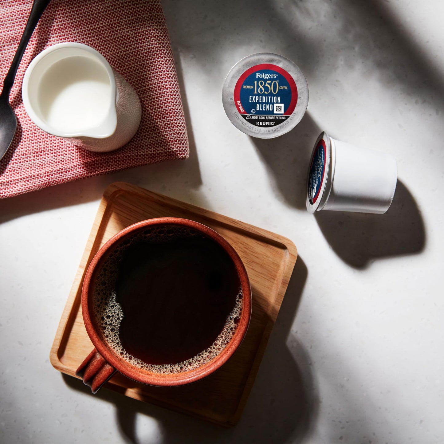 Folgers 1850 Expedition Blend Medium Roast Coffee, 60 Keurig K-Cup Pods