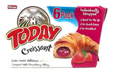 Today Soft Croissant, Perfect Breakfast Pastry, Individually Wrapped (Strawberry, Pack of 6)