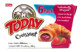 Today Soft Croissant, Perfect Breakfast Pastry, Individually Wrapped (Strawberry, Pack of 6)