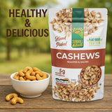 Sunhill Naturals Cashews Roasted Lightly Salted | Dry Roasted & Salted Cashews | Deluxe Nuts for Healthy Snacking | Protein Snacks for Adults |