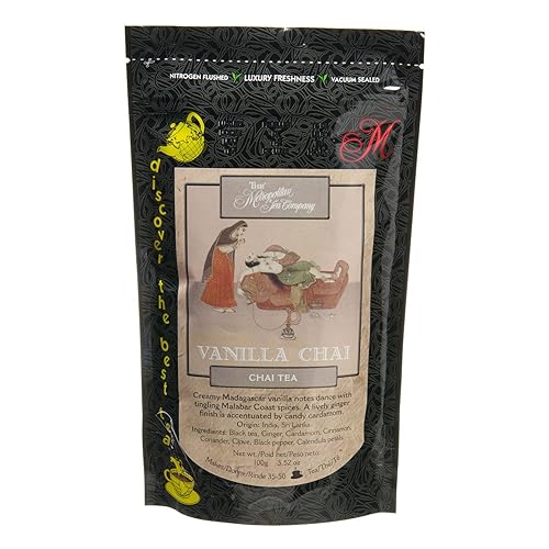 Metropolitan Tea Discovery Loose Tea Pack, Vanilla Chai Chai, 100gm