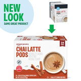 Amazon Brand - Happy Belly Tea Pods Compatible with 2.0 K-Cup Brewers, Chai Latte, 24 Count (Previously Solimo)