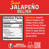 Ragin' Cajun Flavorful Charcuterie Condiment Trio - 1 Jalapeño Relish 15 oz, 1 Jalapeño Slice 14 oz, 1 Spicy Pickle 12 oz, Authentic Louisiana Variety
