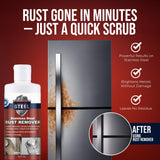 CLEAN MY STEEL 8.5 oz Stainless Steel Rust Remover - NSF Approved Non-Toxic Fast-Acting Rust Stain Remover for Appliances, Sinks & Grills