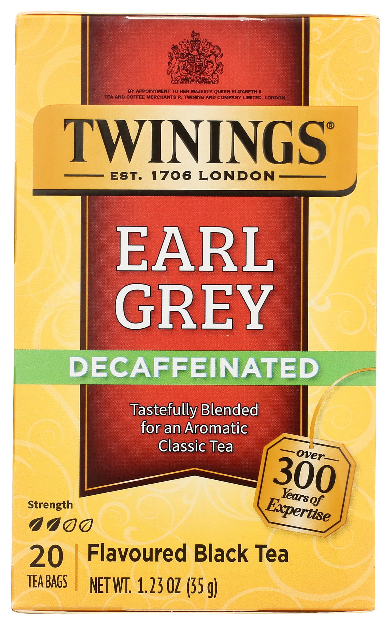 TWININGS TEA, TEA,DECAF,EARL GREY 20 BAG