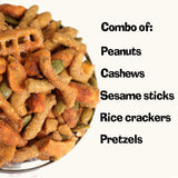 Ass Kickin' Snack Mix - 10oz can | Spicy Gourmet Blend of Peanuts, Cashews, Sesame Sticks, Rice Crackers & Pretzels | Funny Gift for Parties, Road