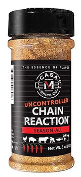Casa M Spice Co® Uncontrolled Chain Reaction® Season-All• Low Sodium • Gluten Free • Keto Friendly BBQ Spices and Seasonings (Uncontrolled (2x as