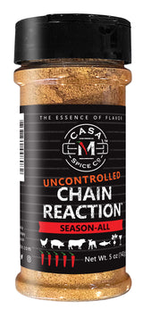 Casa M Spice Co® Uncontrolled Chain Reaction® Season-All• Low Sodium • Gluten Free • Keto Friendly BBQ Spices and Seasonings (Uncontrolled (2x as
