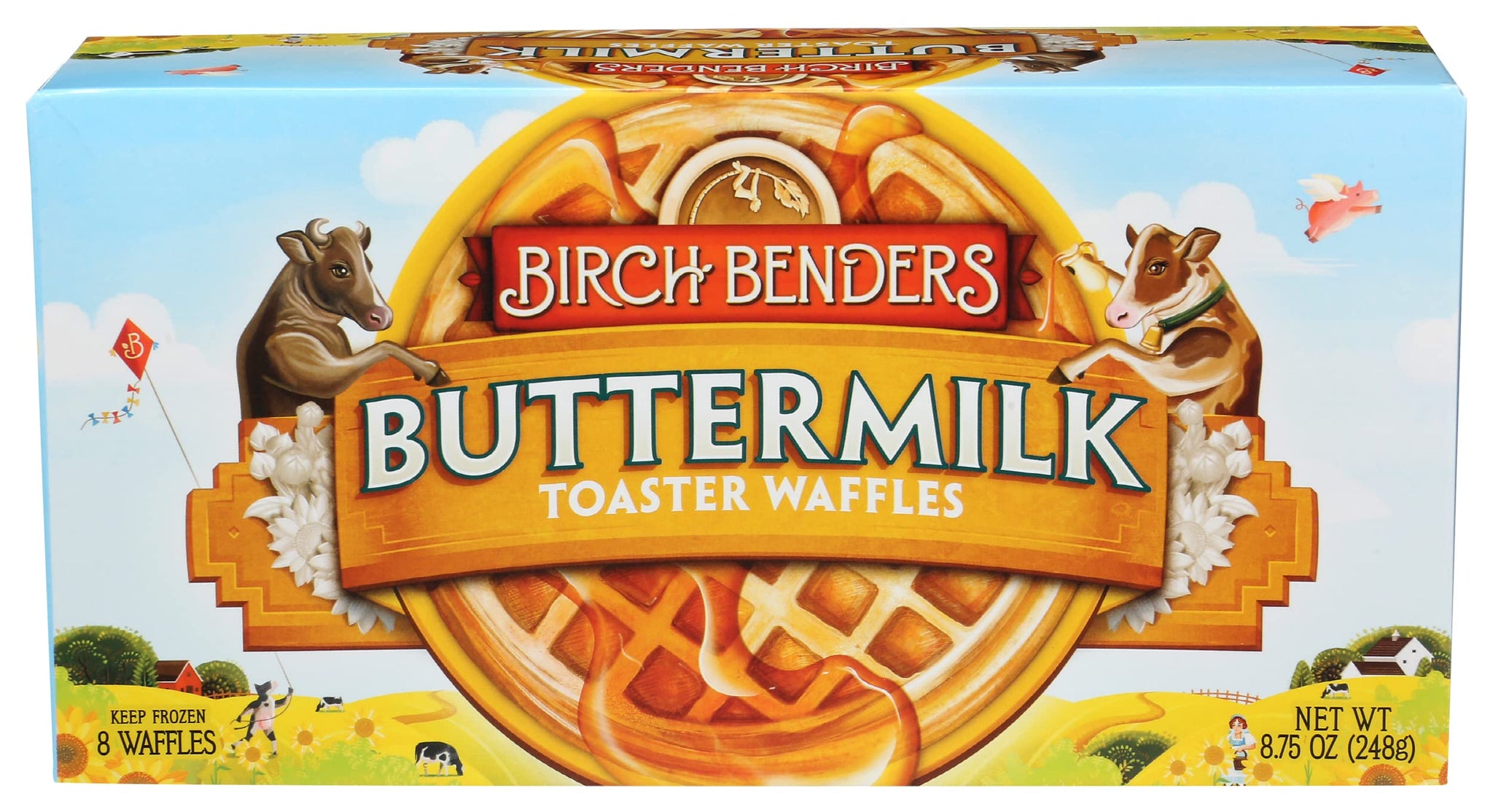 Birch Benders Buttermilk Toaster Waffles 8Ct, 8.75 OZ
