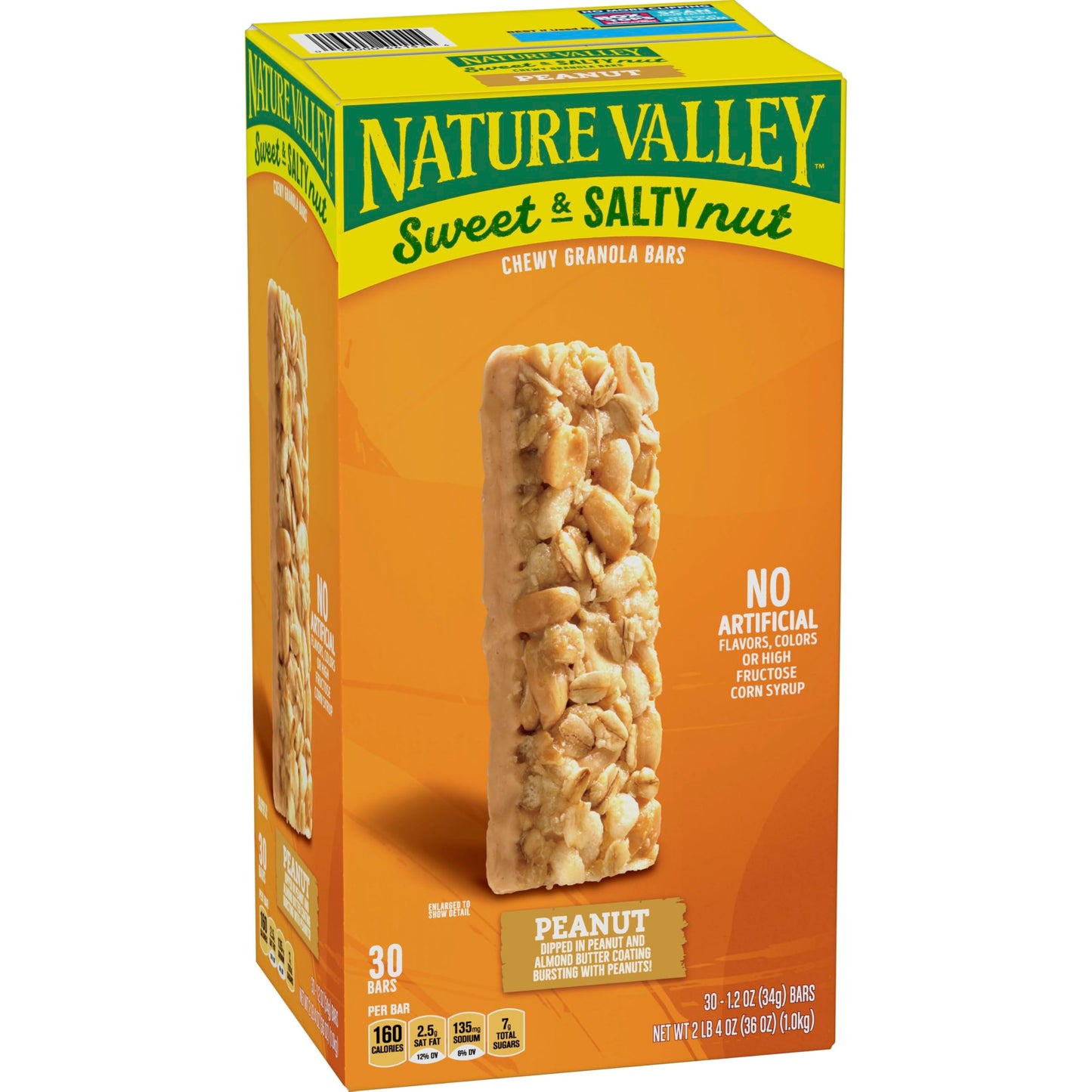 Nature Valley Sweet and Salty Granola Bars, Peanut, 30 Bars, 36 OZ