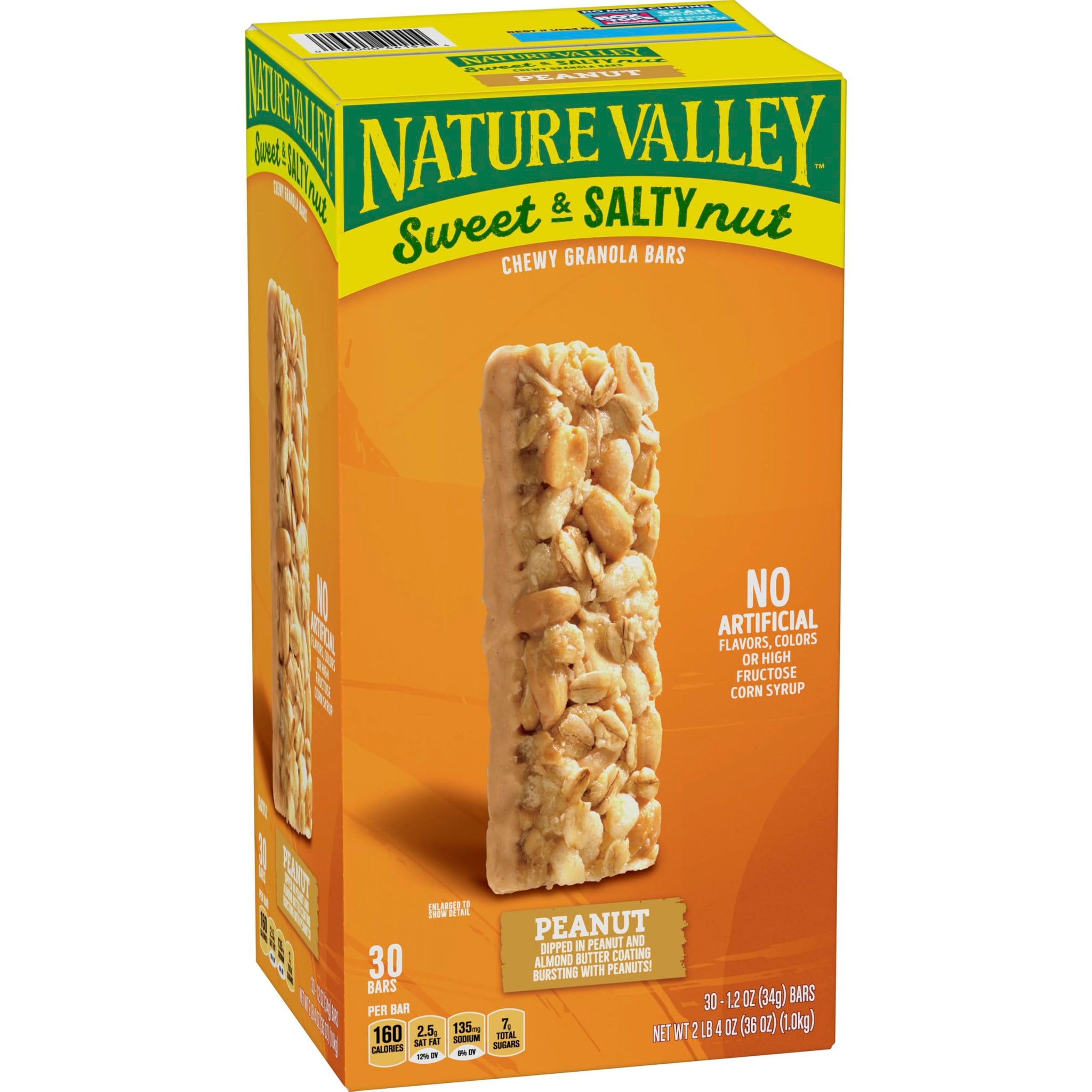 Nature Valley Sweet and Salty Granola Bars, Peanut, 30 Bars, 36 OZ