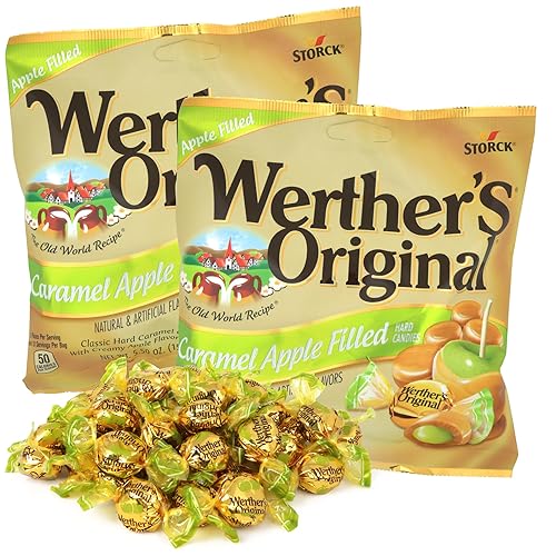 Creamy Caramel Apple Filled Candies, Individually Wrapped Pieces, Party Favor Treats, 5.5 Ounces (Pack of 2)