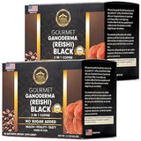 Eternal Gourmet Ganoderma (REISHI) Black Coffee 2 in1 Made in USA Cafe Negro con ganoderma Eternal(2-Pack)