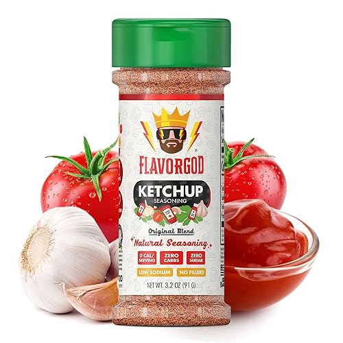 Ketchup Seasoning Mix by Flavor God - Premium All Natural & Healthy Spice Blend for Grilling Chicken, Beef, Seafood, Vegetables, Salad, Tacos, Pizza
