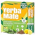 Yerba Mate, 10 in 1 Yerba Mate Tea Instant Powder - Natural Energy Drink Alternative to Coffee - No Sugar Content, Clean Energy with No Crash, Stay
