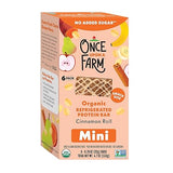 Once Upon a Farm Organic Mini Refrigerated Protein Kids' Bar Multipack Cinnamon Roll, 6-.78oz Bars