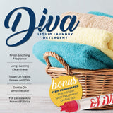 Tyler DIVA Glamorous Wash Laundry Detergent- 64oz - With Olivi Stain Remover Pen - Fresh Scented Sachet - Laundry Detergent - For Washing Clothes