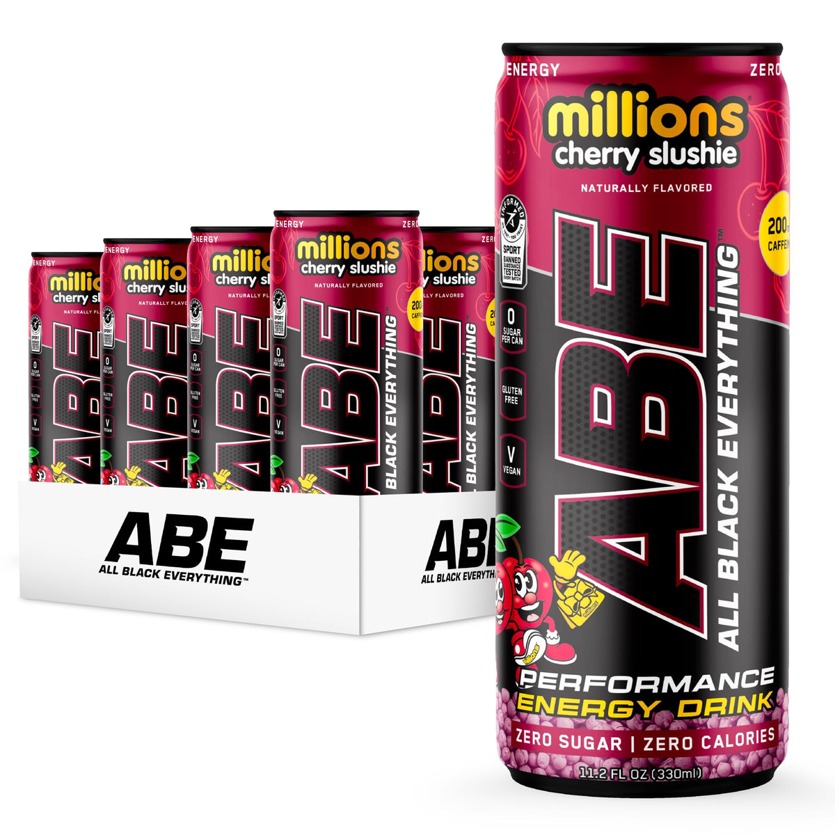 All Black Everything Performance Energy Drink | Zero Calories, Sugar Free | 200mg Caffeine | Beta Alanine & Citrulline | Pre-Workout Sport Drink