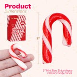 4E's Novelty 50 Pack Mini Candy Canes Bulk - Individually Wrapped, 2-Inch Mini Candy Canes, Classic Peppermint Flavor, for Christmas Treats