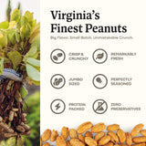 Belmont Peanuts Gourmet Chili Lime Virginia Peanuts, 20 oz (1 Pack) - Simple Ingredients, No Preservatives, 7g Protein - A Premium, Citrusy, Spicy