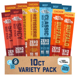 New Primal Meat Sticks Sampler, Grass-Fed Beef, All Natural Chicken, Keto & Gluten Free Healthy Snacks for Adults, Sugar Free Low Carb High Protein