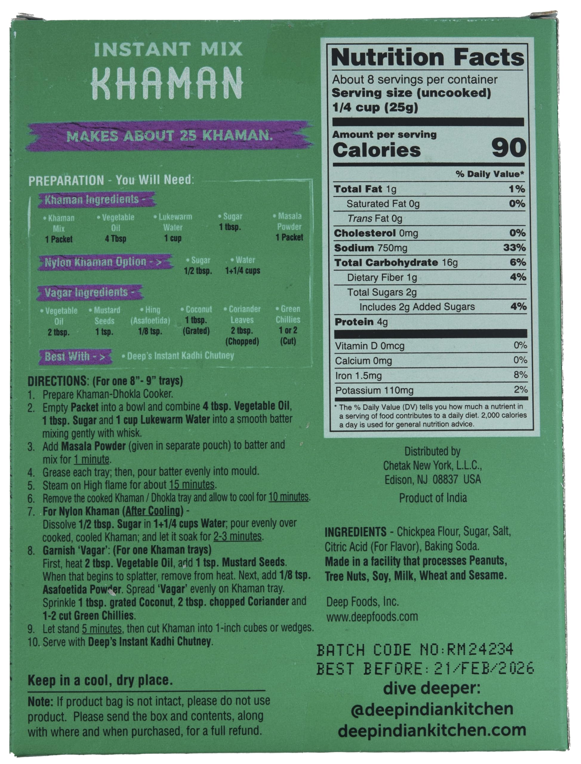 Khaman Instant Mix (7oz)
